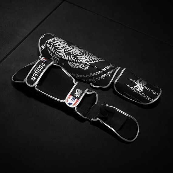 Protège-tibias Phantom Muay Thai – Noir – L/XL, Taille: L/XL, Couleur: Noir, 2 image