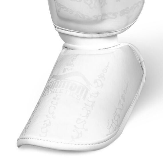 Protège-tibias Phantom Muay Thai – Blanc – S/M, Taille: S/M, Couleur: Blanc, 6 image