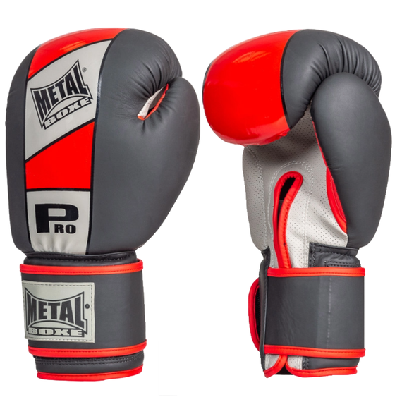 Metal Boxe Gant Competition Velcro Pro Noir 10 oz, Couleur: Noir, oz: 10oz