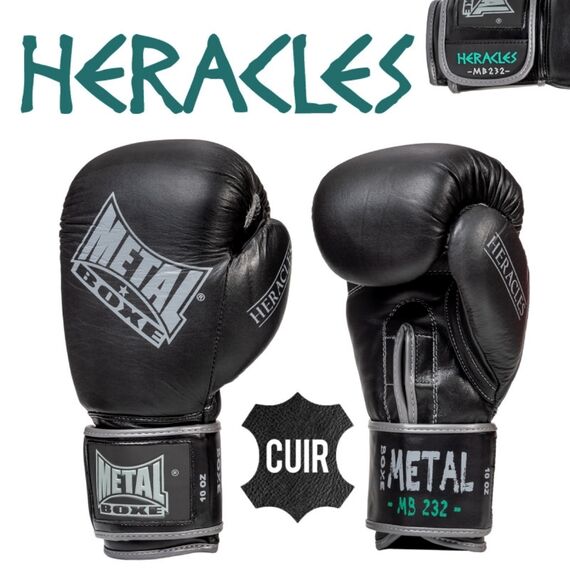 Metal Boxe Gant Cuir Heracles 16 oz, Couleur: Noir, TestColor: Noir, Test Poids: 14oz, oz: 16oz, 2 image