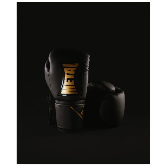Metal Boxe Gants D'Entrainement Starter Noir/Or 10 oz, Couleur: Noir, oz: 10oz, 2 image