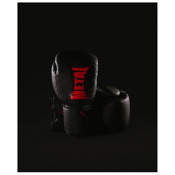 Metal Boxe Gants D'Entrainement Starter Noir/Rouge 08 oz, Couleur: Noir, oz: 8oz, 4 image