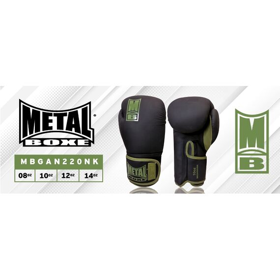 Gants de Boxe entrainement, Couleur: Noir, oz: 8oz, 2 image