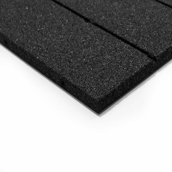 Sol extérieur en caoutchouc "Outdoor Tiles Black" 100x100cm Stockz | 100x100x4.3 CM, 4 image