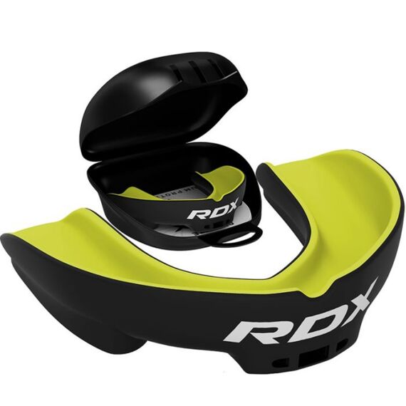 Mouth Guard Adult RDX – Black and Yellow, Size: One Size, Colour: Yellow