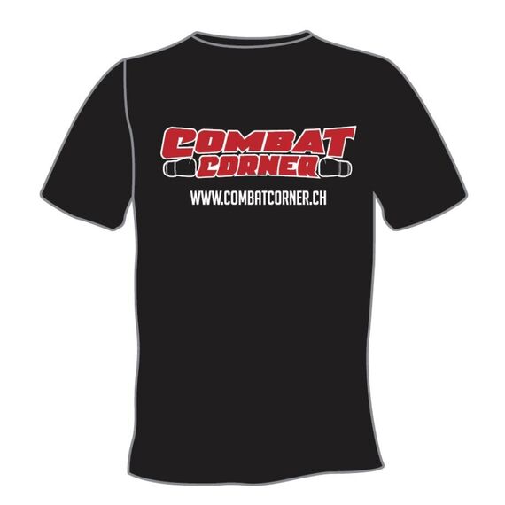 Combat Corner T-Shirt, Taille: L, Couleur: Noir, 2 image