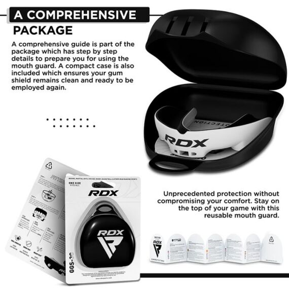 Zahnschutz Erwachsene RDX – Weiss und Schwarz, Bekleidungsgrösse: One Size, Farbe: Weiss, 6 image