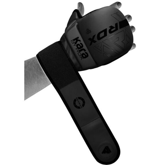 MMA Sparringhandschuhe RDX F6 KARA – Schwarz – S/M, Bekleidungsgrösse: S/M, Farbe: Schwarz, 4 image