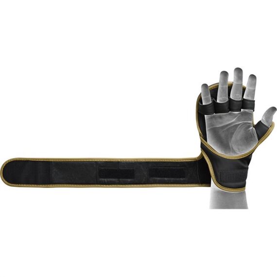 Gants MMA sparring RDX F6 KARA – Or – S/M, Taille: S/M, Couleur: Noir, 6 image