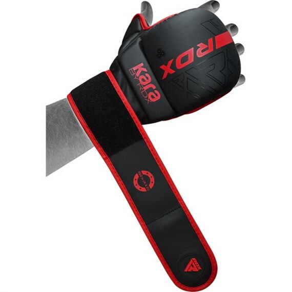 Gants MMA sparring RDX F6 KARA – Rouge – L/XL, Taille: L/XL, Couleur: Noir, 4 image