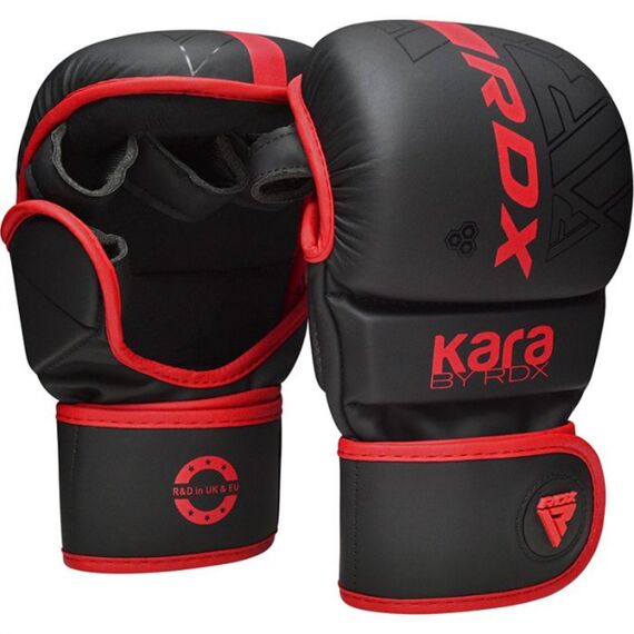 Gants MMA sparring RDX F6 KARA – Rouge – L/XL, Taille: L/XL, Couleur: Noir, 6 image