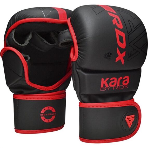 MMA Sparringhandschuhe RDX F6 KARA – Rot – S/M, Bekleidungsgrösse: S/M, Farbe: Schwarz, 6 image