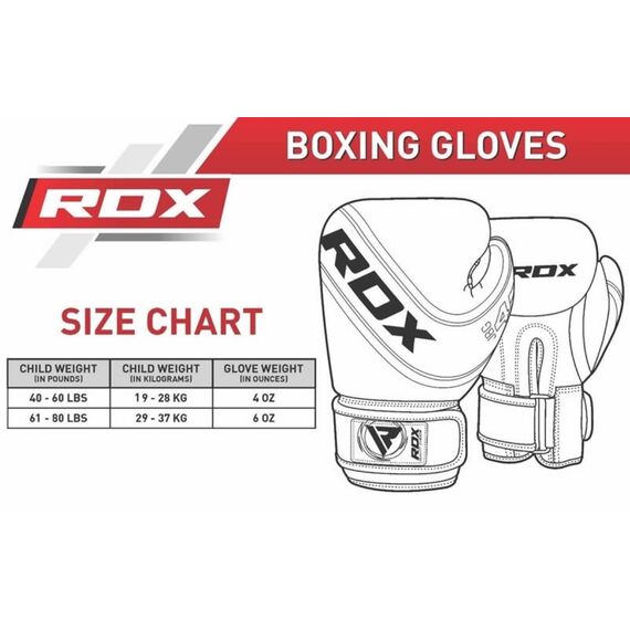 RDX Kids Boxing Gloves, Colore: Rosso, OZ: 4oz, 6 image