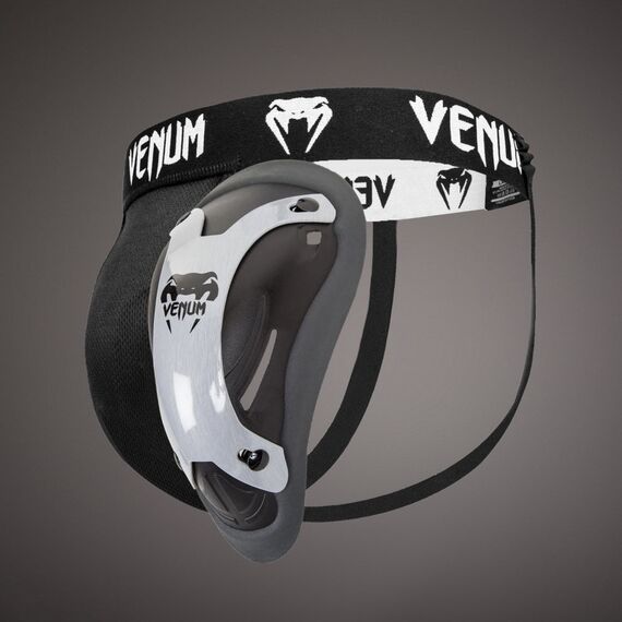 Venum Competitor Groinguard & Support - Silver Series, Size: M, Colour: Schwarz