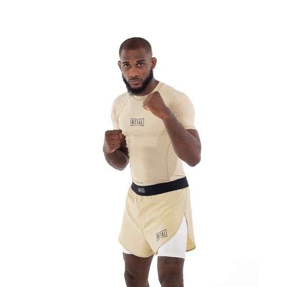 Rashguard Metal Boxe Performance Desert Storm S, Bekleidungsgrösse: S, Farbe: Beige, 3 image