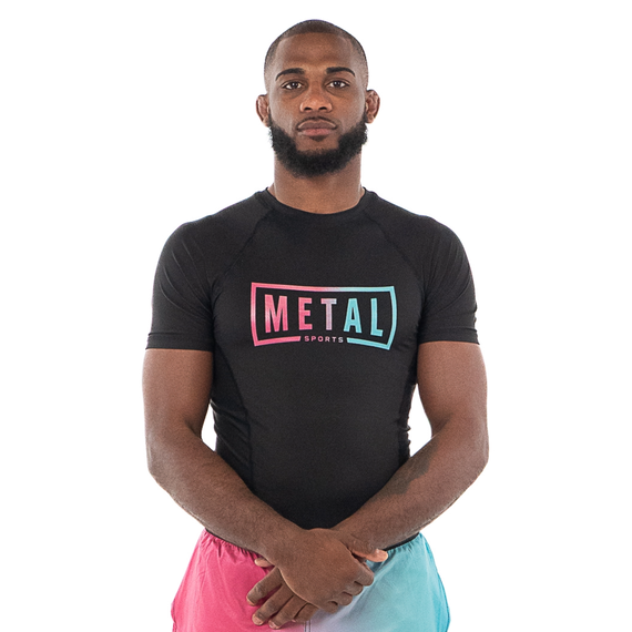 Rashguard Metal Boxe Performance Miami Vibe L, Taille: L, Couleur: Noir