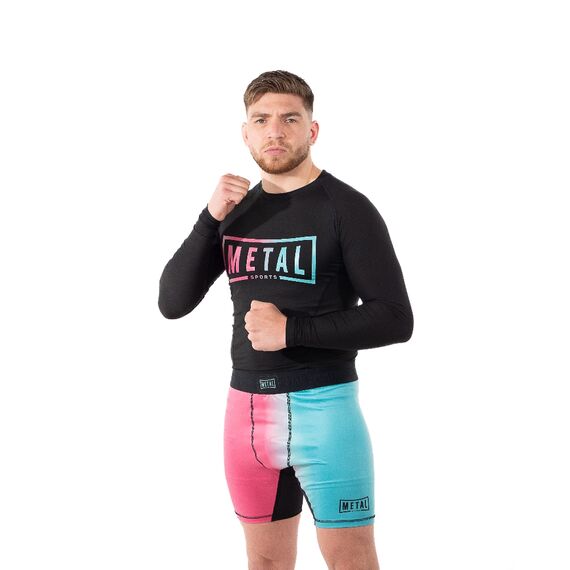 Rashguard maniche lunghe Metal Boxe Miami Vibe L, Taglia: L, Colore: Nero, 5 image