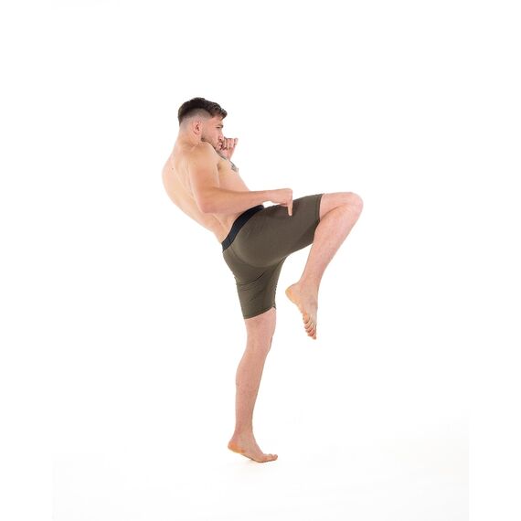 Kompressionsshort Metal Boxe Olive M, Bekleidungsgrösse: M, Farbe: Khaki, 4 image
