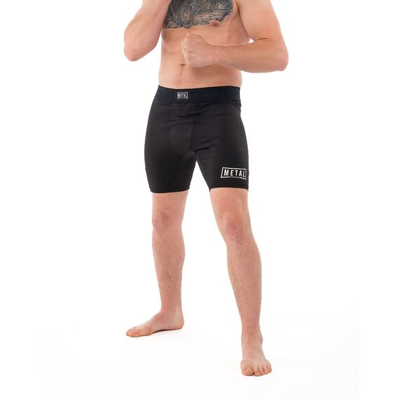 Short compressione Metal Boxe Nero L, Taglia: L, Colore: Nero, 3 image