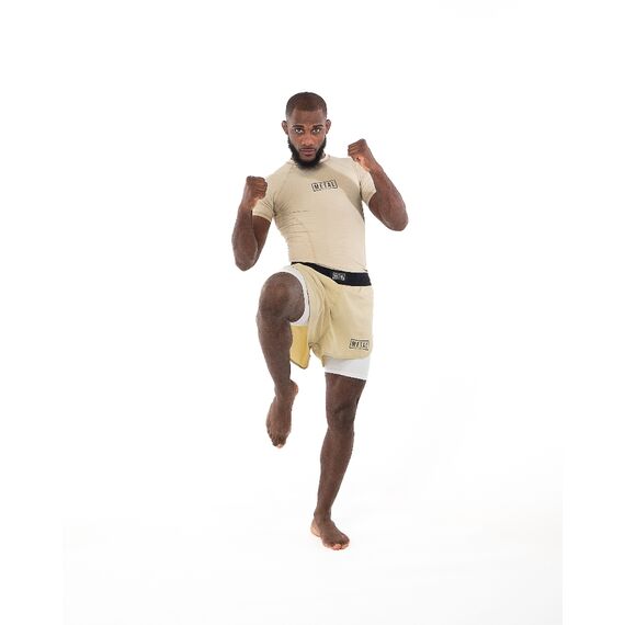 MMA Shorts 2-in-1 Metal Boxe Desert Storm XS, Bekleidungsgrösse: XS, Farbe: Beige, 3 image