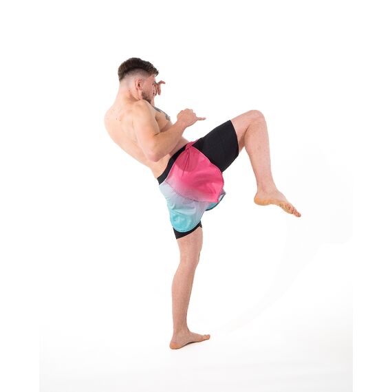 Short MMA 2-en-1 Metal Boxe Miami Vibe XL, Taille: XL, Couleur: Rose, 2 image