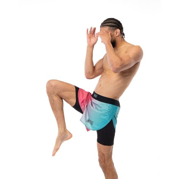 Short MMA 2-en-1 Metal Boxe Miami Vibe XL, Taille: XL, Couleur: Rose, 3 image