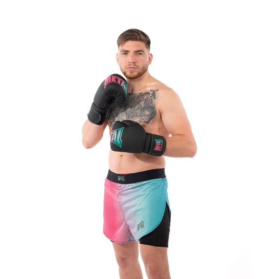 Short MMA 2-en-1 Metal Boxe Miami Vibe XL, Taille: XL, Couleur: Rose, 4 image