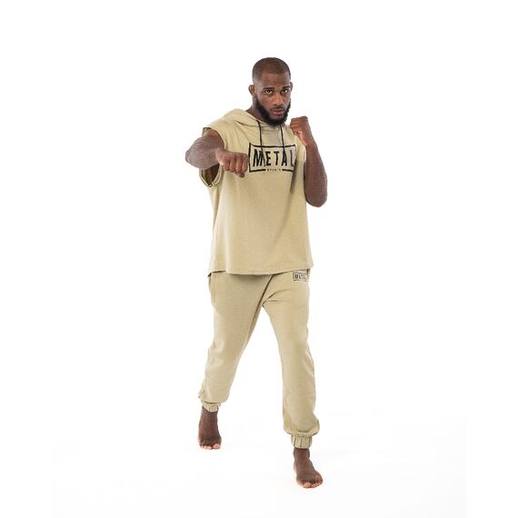 Ärmelloser Hoodie Metal Boxe Desert Storm L, Bekleidungsgrösse: L, Farbe: Beige, 5 image
