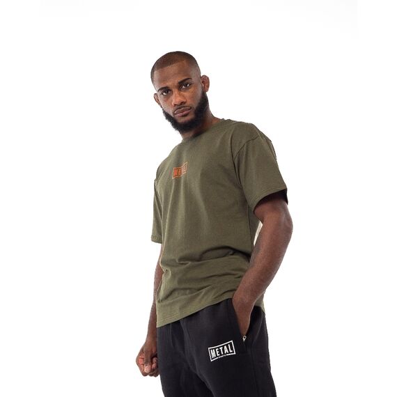T-shirt Metal Boxe Olive S, Taglia: S, Colore: Khaki, 3 image
