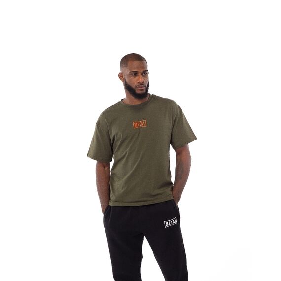 T-shirt Metal Boxe Olive XL, Taglia: XL, Colore: Khaki, 5 image