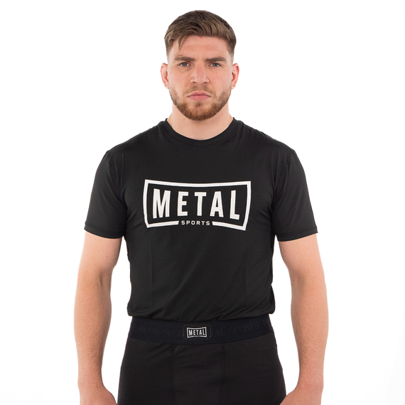 T-Shirt Training Metal Boxe Schwarz L, Bekleidungsgrösse: L, Farbe: Schwarz