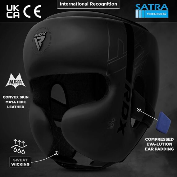 Casco da boxe F6 KARA – Nero opaco – L, Taglia: L, Colore: Nero, 8 image