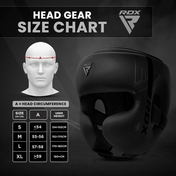 Boxing Head Guard F6 KARA – Matte Black – S, Size: S, Colour: Schwarz, 9 image