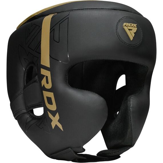 Casco da boxe F6 KARA – Oro opaco – L, Taglia: L, Colore: Nero
