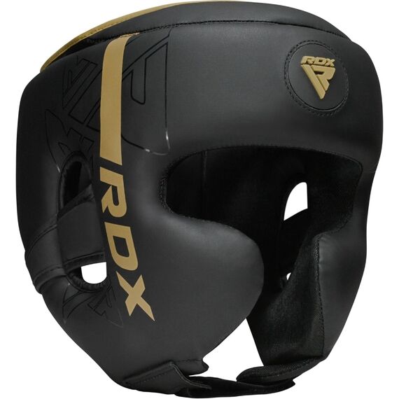 Casco da boxe F6 KARA – Oro opaco – M, Taglia: M, Colore: Nero