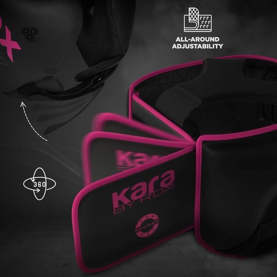 Boxhelm F6 KARA – Mattrosa – M, Bekleidungsgrösse: M, Farbe: Schwarz, 4 image