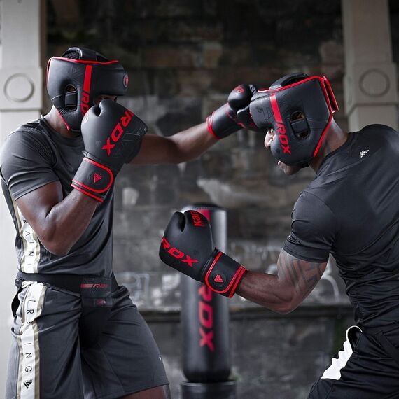 Boxing Head Guard F6 KARA – Matte Red – XL, Size: XL, Colour: Schwarz, 7 image