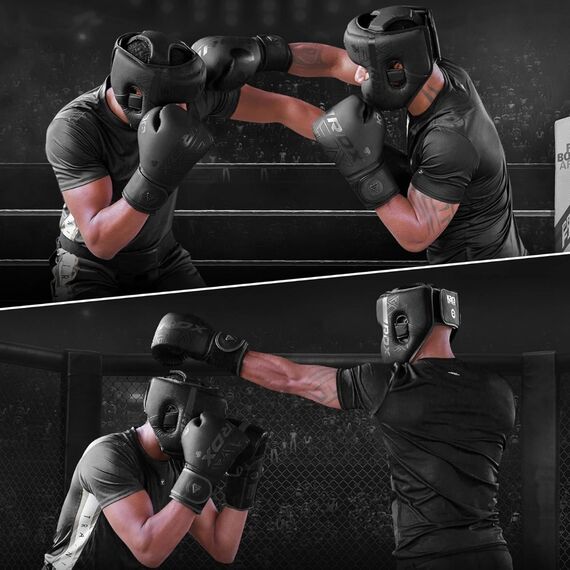 Boxing Head Guard F6 KARA – Matte Red – XL, Size: XL, Colour: Schwarz, 3 image