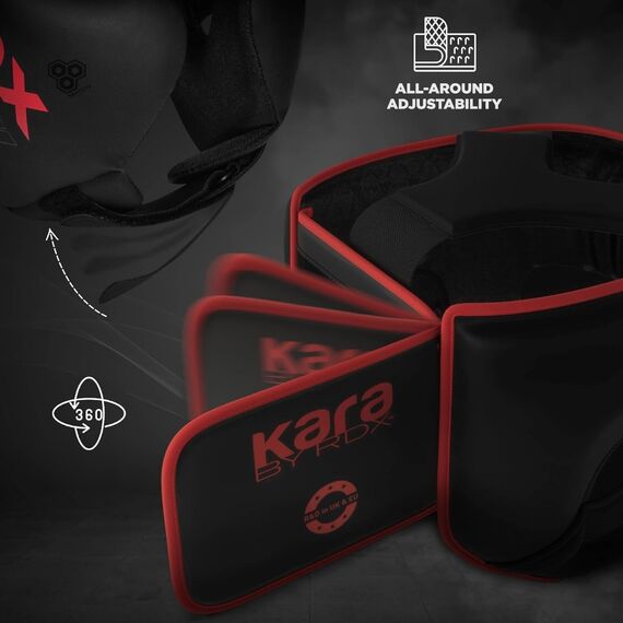 Boxing Head Guard F6 KARA – Matte Red – XL, Size: XL, Colour: Schwarz, 2 image