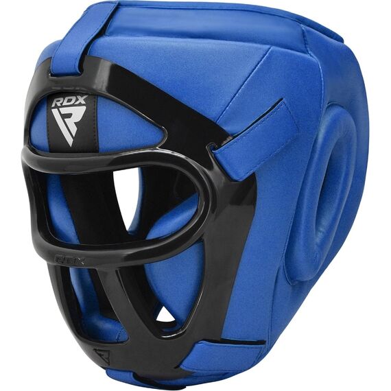 Casque de boxe à grille amovible T1 – Bleu – M, Taille: M, Couleur: Bleu