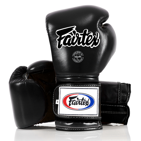 Boxhandschuhe Fairtex BGV9 – Heavy Hitter Mexican Style – Schwarz – 14 oz, Farbe: Schwarz, OZ: 14oz