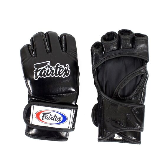 Gants de MMA Fairtex FGV12 – Open Thumb Loop – Noir – L, Taille: L, Couleur: Noir, 3 image