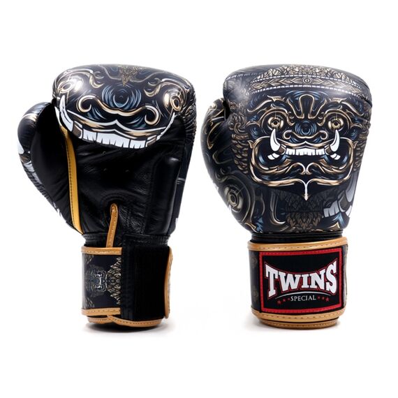 Guantoni da boxe Twins Yaksha Nero – 10oz, Colore: Nero, OZ: 10oz