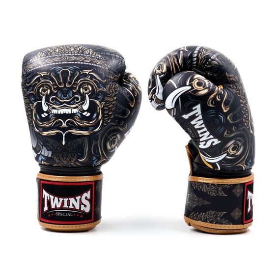 Guantoni da boxe Twins Yaksha Nero – 10oz, Colore: Nero, OZ: 10oz, 4 image