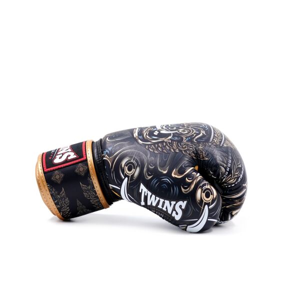Guantoni da boxe Twins Yaksha Nero – 10oz, Colore: Nero, OZ: 10oz, 3 image