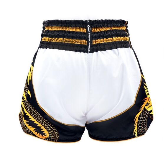 Pantaloncini Muay Thai Twins Dragon Bianco/Nero – L, Taglia: L, Colore: Verde, 2 image