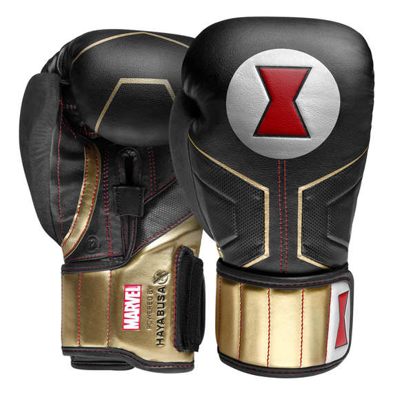 Boxing Gloves Marvel Black Widow Black/Red 12oz, Colour: Schwarz, OZ: 12oz