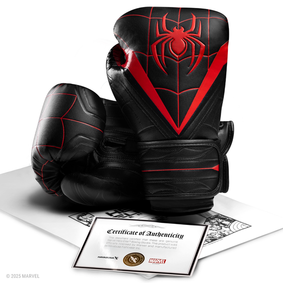 Gants de boxe Marvel Miles Morales Noir/Rouge 12oz, Couleur: Noir, oz: 12oz, 3 image