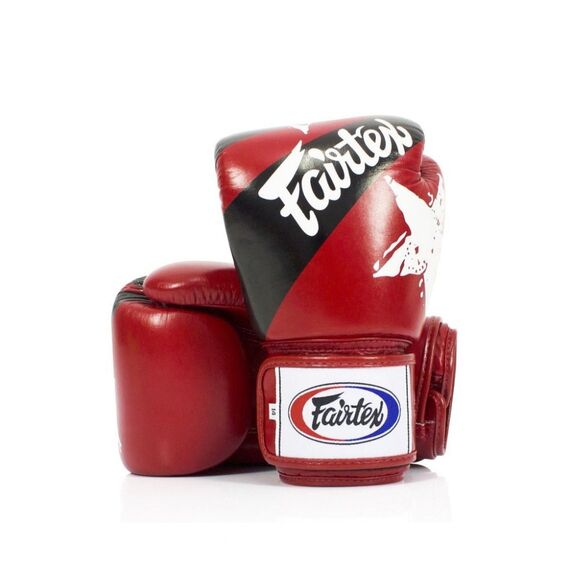 Gants de boxe Fairtex BGV1 – Nation Print – Rouge – 18 oz, Couleur: Rouge, oz: 18oz