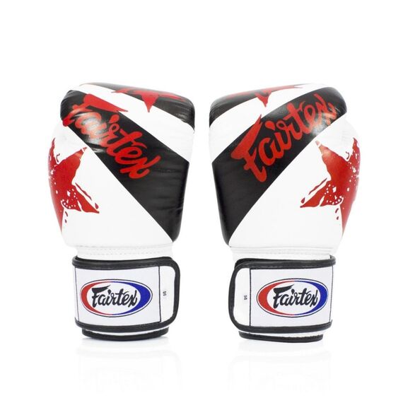 Boxhandschuhe Fairtex BGV1 – Nation Print – Weiss – 10 oz, Farbe: Weiss, OZ: 10oz, 2 image